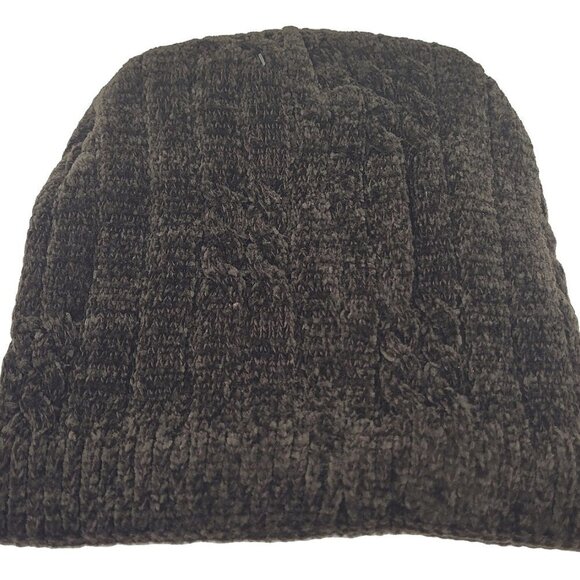 NEW Women's Beanie Hat Cap Solid Plain Knit Ski Skull Cuff Warm Winter - Brown - Picture 2 of 3